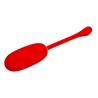 Pretty love - julius huevo vibrador impermeble & recargable rojo - 4