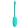 Pretty love - julius huevo vibrador impermeble & recargable verde agua - 3