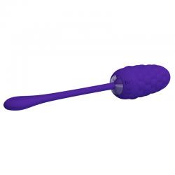 Pretty love - huevo vibrador con textura marina recargable lila