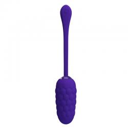 Pretty love - huevo vibrador con textura marina recargable lila