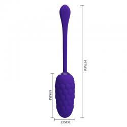 Pretty love - huevo vibrador con textura marina recargable lila