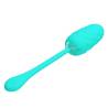 Pretty love - huevo vibrador con textura marina recargable verde agua - 2