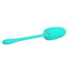 Pretty love - huevo vibrador con textura marina recargable verde agua - 3