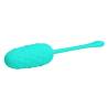 Pretty love - huevo vibrador con textura marina recargable verde agua - 4