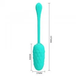 Pretty love - huevo vibrador con textura marina recargable verde agua Pretty love - huevo vibrador con textura marina recargable verde agua