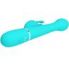 Pretty love - dejon vibrador rabbit 3 en 1 multifunción verde agua - 4