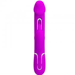 Pretty love - kampas vibrador rabbit 3 en 1 multifunción con lengua violeta