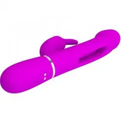 Pretty love - kampas vibrador rabbit 3 en 1 multifunción con lengua violeta Pretty love - kampas vibrador rabbit 3 en 1 multifunción con lengua violeta