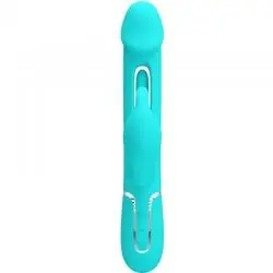 Pretty love - kampas vibrador rabbit 3 en 1 multifunción con lengua verde agua Pretty love - kampas vibrador rabbit 3 en 1 multifunción con lengua verde agua