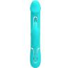 Pretty love - kampas vibrador rabbit 3 en 1 multifunción con lengua verde agua - 2