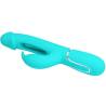 Pretty love - kampas vibrador rabbit 3 en 1 multifunción con lengua verde agua - 5