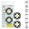 Boundless Nipple Grips junto a su envase y los iconos de características
