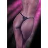 Tanga abierto con pedrería Radiance, modelo de espaldas