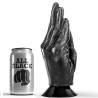 All black dildo fisting 21cm - 1