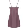 Camisón de satén violeta del set Livco Corsetti Jacqueline, vista trasera