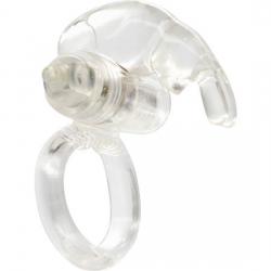 Sevencreations anillo vibrador de silicona transparente