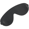 Antifaz negro ancho de polipiel Darkness, vista completa