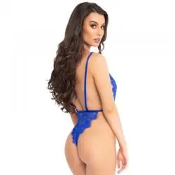 Leg avenue set con teddy y bata azul l Leg avenue set con teddy y bata azul l