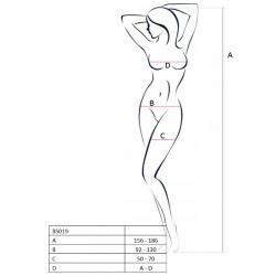 Passion woman bs019 bodystocking negro talla unica