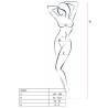 Bodystocking de red Passion BS019 negro, tabla de medidas de la talla única
