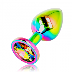 Ohmama plug anal circulo iridiscente - talla s