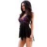 Chilirose - cr 4074 babydoll violeta & negro - 3