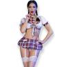 Chilirose - cr 4610 disfraz colegiala blanco - 1