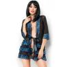 Chilirose - cr 3837 pegnoir azul & negro - 1