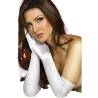 Guantes de raso blanco Chilirose CR 3311 hasta el codo