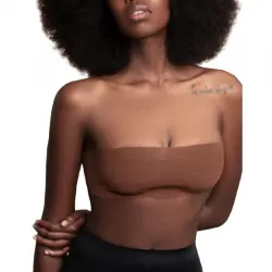 Bye bra body cinta 5m x 6.5 cm + 3 pares de pezoneras marron oscuro Bye bra body cinta 5m x 6.5 cm + 3 pares de pezoneras marron oscuro