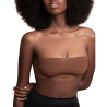 Bye bra body cinta 5m x 6.5 cm + 3 pares de pezoneras marron oscuro - 5