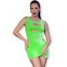 Chilirose - cr 4621 vestido verde s/m - 1
