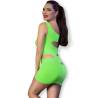 Chilirose - cr 4621 vestido verde s/m - 2