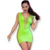 Chilirose - cr 4618 vestido verde s/m - 1