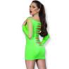 Chilirose - cr 4617 vestido verde s/m - 2