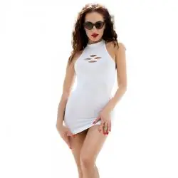 Chilirose - cr 4434 vestido blanco s/m