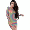 Chilirose - cr 4334 vestido multicolor s/m - 1