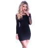 Chilirose - cr 3608 vestido negro s/m - 1