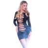 Chilirose - cr 3608 vestido negro s/m - 3