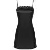 Camisón de satén negro del set Livco Corsetti Jacqueline, sin modelo