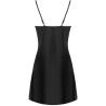 Camisón de satén negro del set Livco Corsetti Jacqueline, sin modelo, toma 2