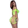 Chilirose - cr 4433 top & shorts verde s/m - 2