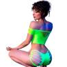 Chilirose - cr 4433 top & shorts verde s/m - 3