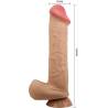 Pretty love - sliding skin series dildo realístico con ventosa piel deslizante 26 cm - 6