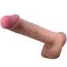 Pretty love - sliding skin series dildo realístico con ventosa piel deslizante moreno 26 cm - 1