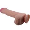 Pretty love - sliding skin series dildo realístico con ventosa piel deslizante moreno 26 cm - 2