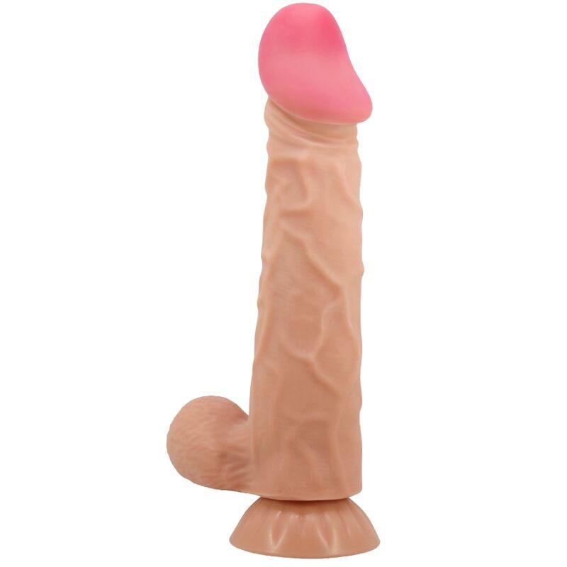 Pretty love - sliding skin series dildo realístico con ventosa piel deslizante 24 cm