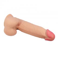 Pretty love - sliding skin series dildo realístico con ventosa piel deslizante 21.8 cm