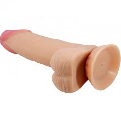 Pretty love - sliding skin series dildo realístico con ventosa piel deslizante 19.4 cm