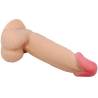 Pretty love - sliding skin series dildo realístico con ventosa piel deslizante 19.4 cm - 3